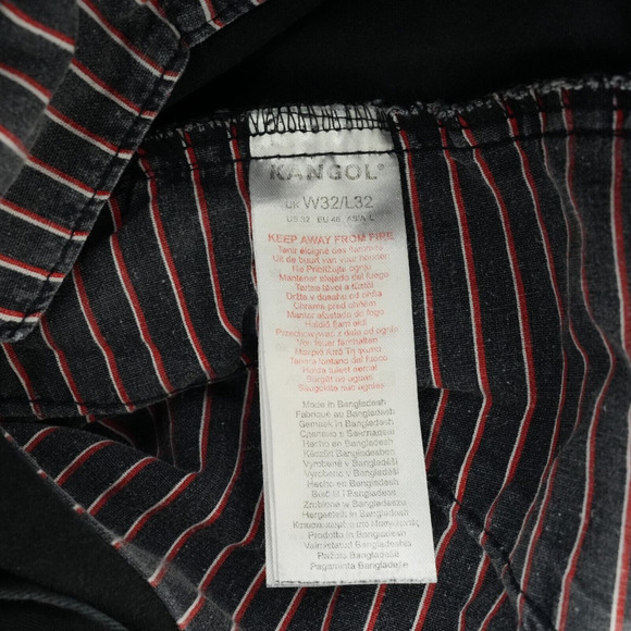 Kangol Pants Mens 32x32 Black Chinos Measures 33x29.5 - Picture 5 of 10